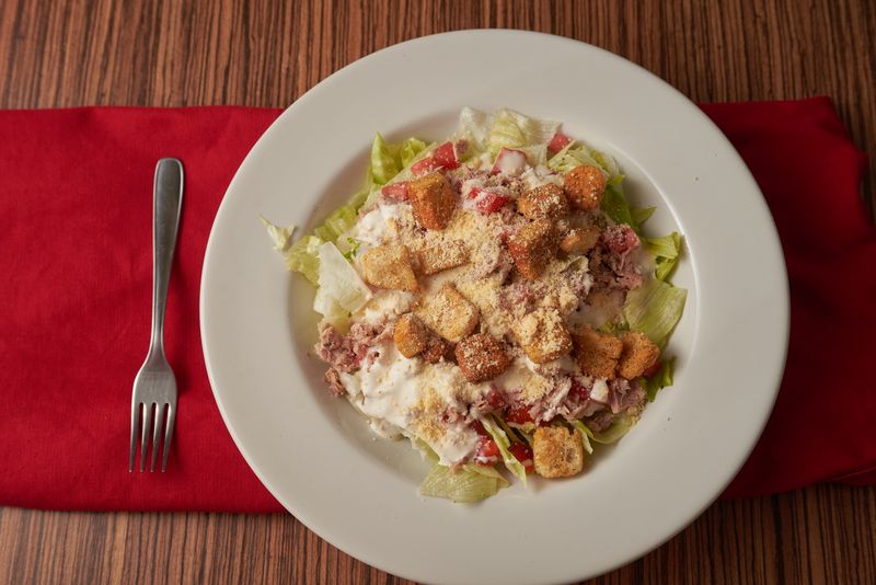Pequod's pizza lunch combo salad and appetizer special